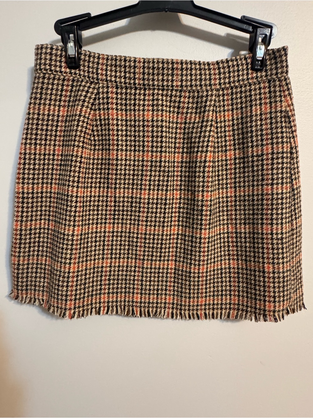 Urban Outfitters Y2K tweed‎ pattern faux wrap skirt Women's Small